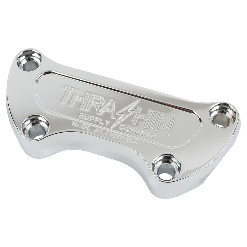 Thrashin Supply One Piece Riser Top Clamp for Harley Chrome