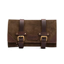 Trip Machine Leather Motorcycle Tool Roll Tobacco Brown  - Customhoj