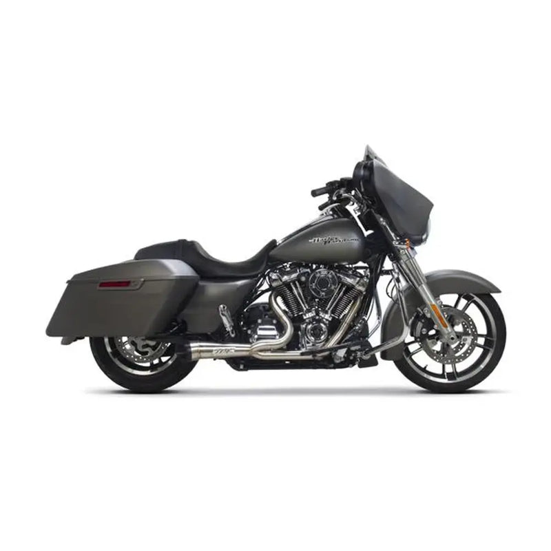 Two Brothers Racing Shorty Turnout 2-into-1 Exhaust for Harley 17-25 Touring / Stainless steel  - Customhoj