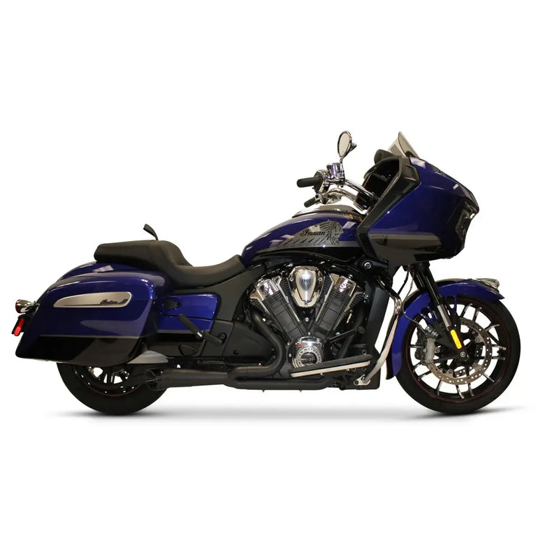 Two Brothers Racing Shorty Turnout 2-into-1 Exhaust for Indian  - Customhoj