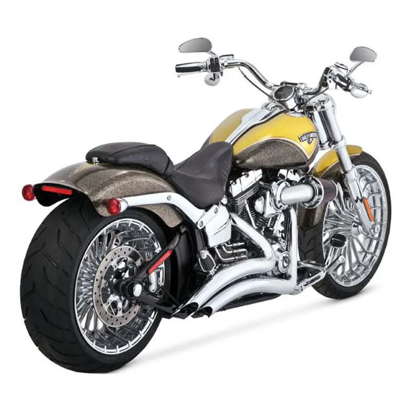 Vance & Hines Big Radius Exhaust for Harley 13-17 Softail FXSB Breakout / Chrome  - Customhoj