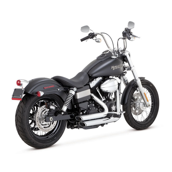 Vance & Hines Shortshots Staggered Exhaust for Harley 12-17 Dyna (excl. FLD) / Chrome  - Customhoj