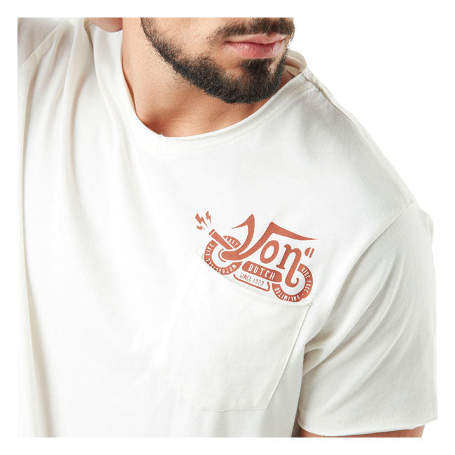 Von Dutch V-neck Chest Pocket T-Shirt