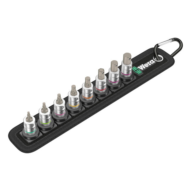 Wera Socket Set Wera Socket Belt with 1/4" Drive Hex Socket Bits Metric Sizes Customhoj