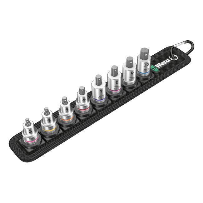 Wera Socket Set Wera Socket Belt with 3/8" Drive Hex Socket Bits Metric Sizes Customhoj