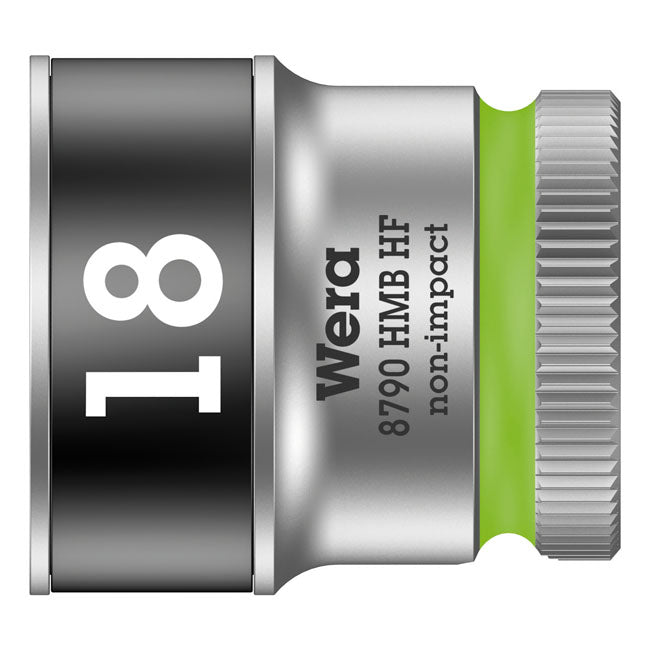 Wera Sockets 18mm Wera Zyklop 3/8" Socket with Holding Function Metric Sizes Customhoj