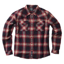West Coast Choppers Outlaw Flannel Shirt Red/Grey / S  - Customhoj