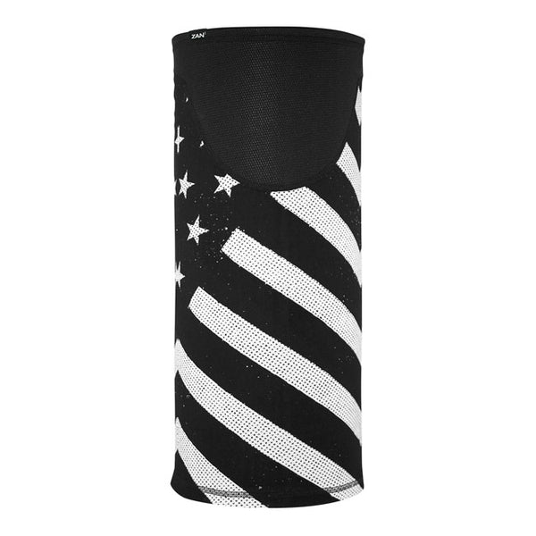 Zanheadgear Motley Tube Windproof Black & White Flag