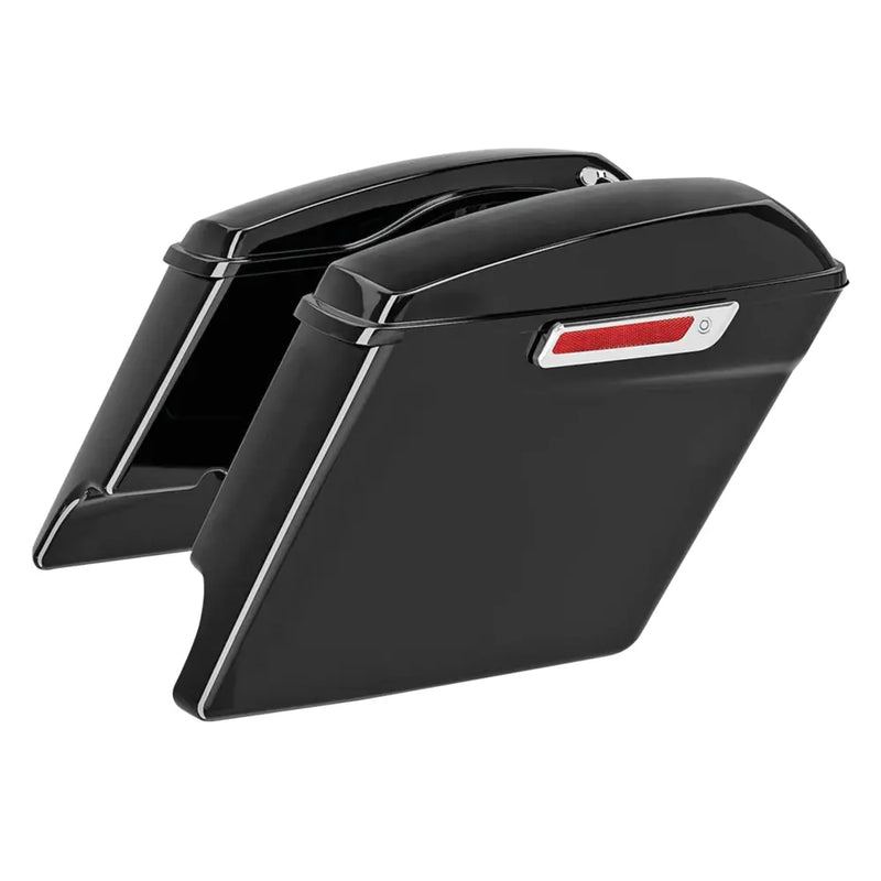 Zodiac 4" Stretched Hard Saddlebags for Harley 14-24 Touring  - Customhoj