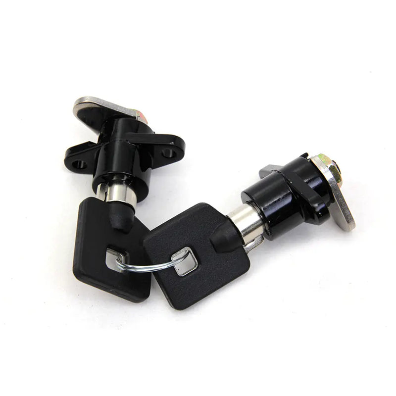 Zodiac Hard Saddlebag Lock Set for Harley 93-13 Touring (Replaces OEM 53710-93) / Black  - Customhoj