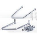 Zodiac Saddlebag Support Kit for Harley 07-17 Softail Fat Boy / Chrome  - Customhoj