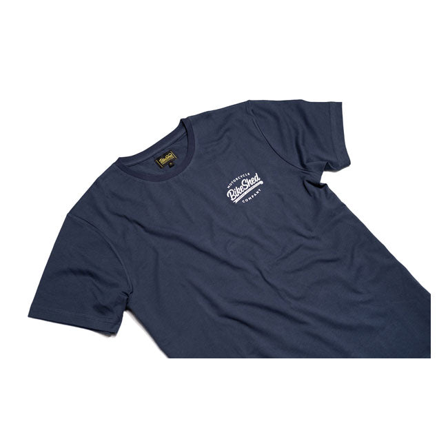 Bike Shed T-shirt Bike Shed Company T-shirt Navy Customhoj