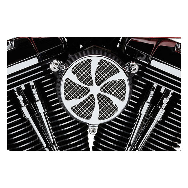 Cobra Air Cleaner Harley 16-17 Softail; 2017 FXDLS; 08-16 Touring, Trike. (e-throttle) / Chrome Cobra Naked Air Cleaner Swept for Harley Customhoj