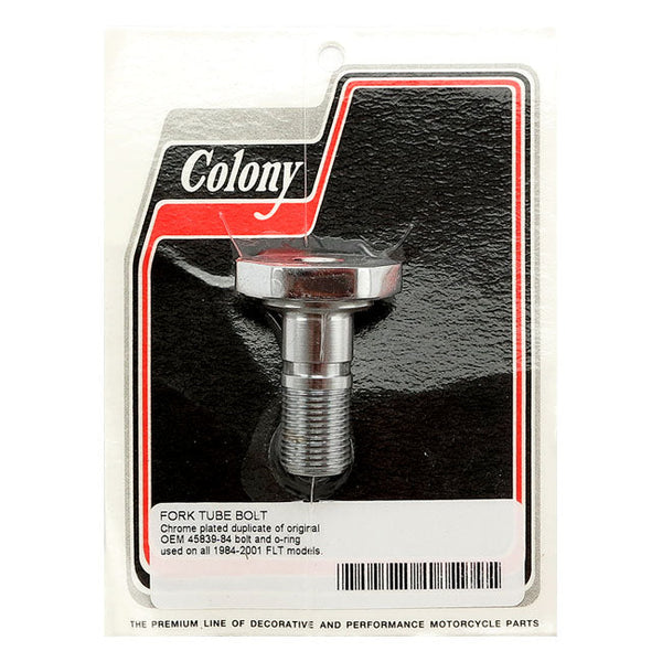 COLONY Fork tube caps Colony Fork Tube Cap Bolts. FLT 84-01 Customhoj