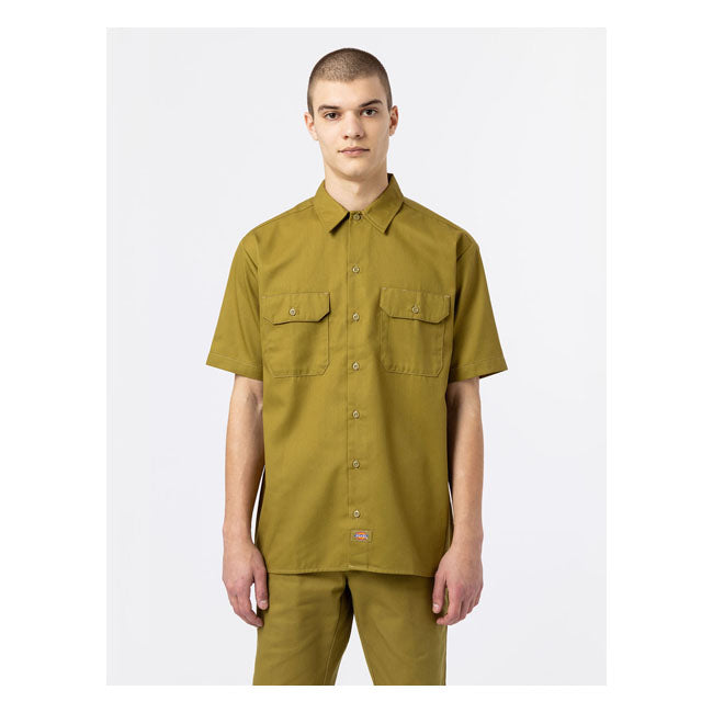 Dickies Shirt Green moss / S Dickies Work Shirt Rec Customhoj