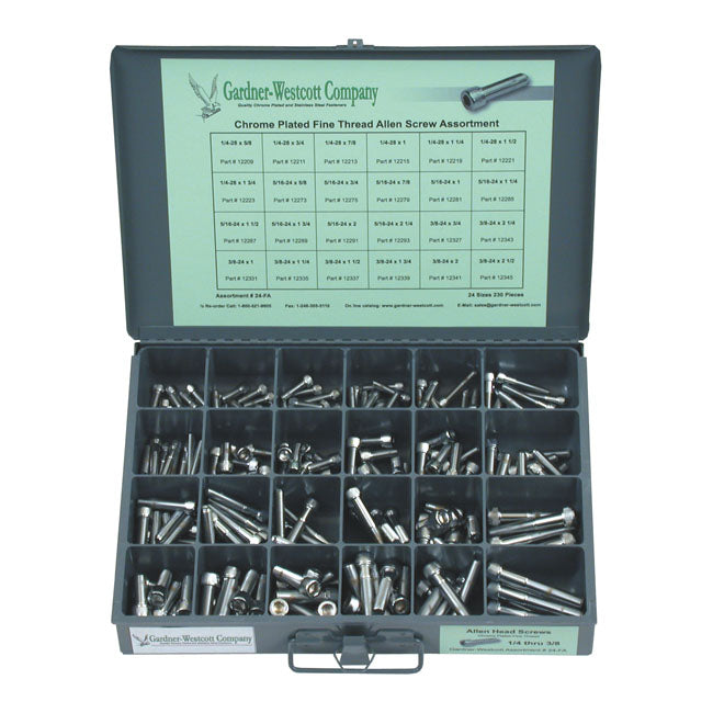 GARDNER-WESTCOTT Insex sortiment GW Sortimentlåda Insex UNF Krom 1/4; 5/16; 3/8" Customhoj