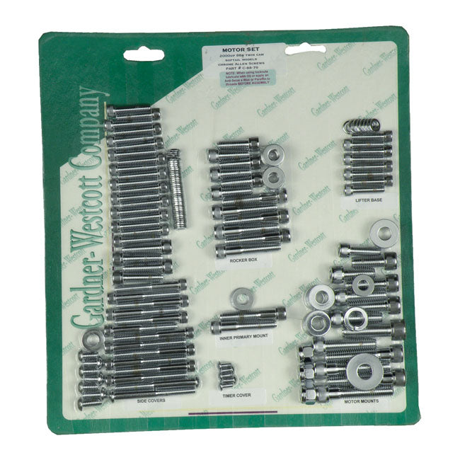 GARDNER-WESTCOTT Skruvkit Harley GW Motor Screw Set Insex HD 36-21 Customhoj