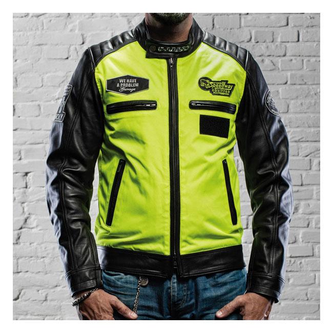 HOLY FREEDOM Jacka Holy Freedom Zero Vision Skinnjacka Svart/Fluo Gul Customhoj