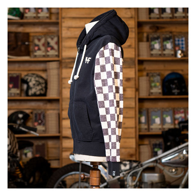 HOLY FREEDOM Tröja Holy Freedom Caferace hooded windstop Tröja Svart Customhoj