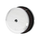 K&N Air Cleaner Harley 00-15 Softail; 99-17 Dyna (excl. 2017 FXDLS); 02-07 Touring (CV carb & Delphi inj) / Chrome K&N Street Metal High-Flow Air Intake Hammer for Harley Customhoj