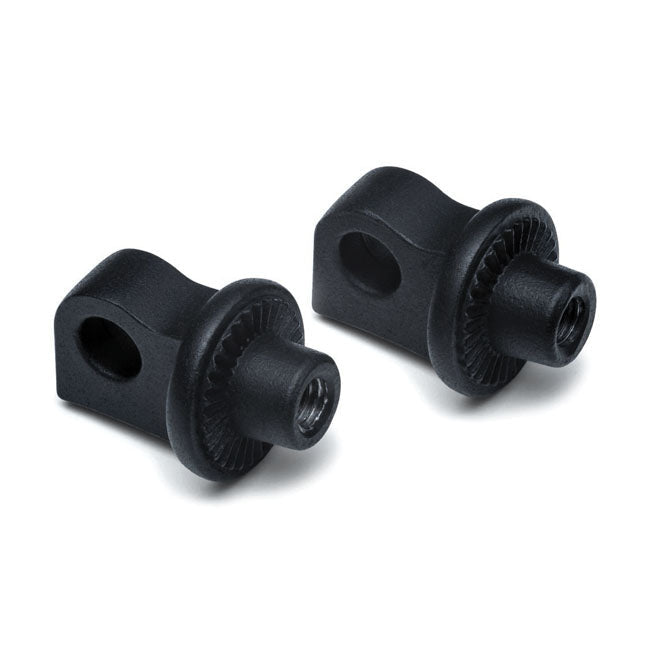 Kuryakyn Kuryakyn Adapters XL1200C 11-20 / Rear / Satin Black Kuryakyn Splined Footpeg Adapters for Harley Customhoj