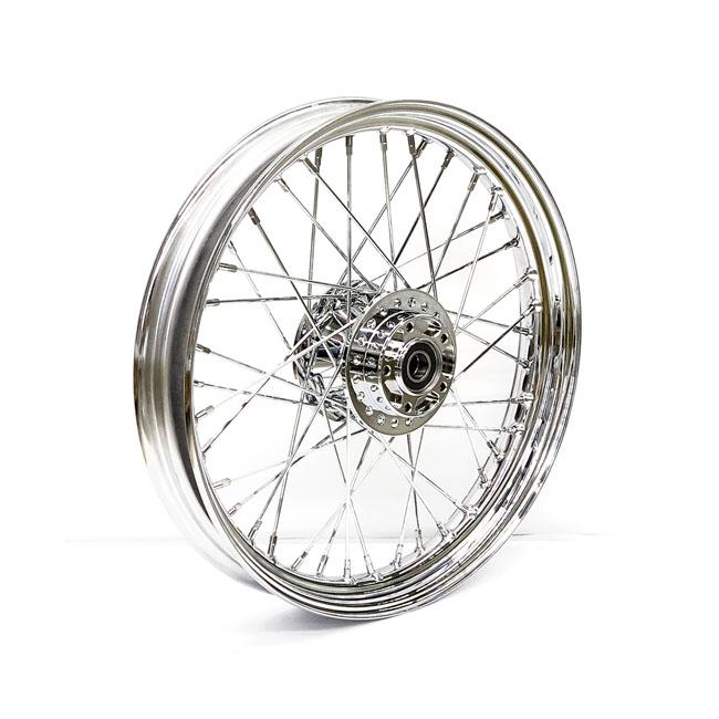 MCS Framhjul ekrat 19" HD 12-17 FXD (ABS)(NU) 2.50 x 19 framhjul 40 ekrar krom Customhoj