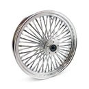 MCS Framhjul ekrat 19" MCS Radial 48 fat spoke framhjul 2.15 x 19 DF krom. TUV Customhoj