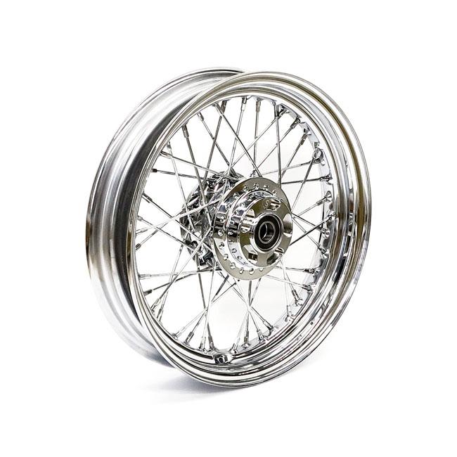 MCS Framhjul ekrat HD 14-20 1200C/X (W/ABS) 3.00 x 16 framhjul 40 ekrar krom Customhoj