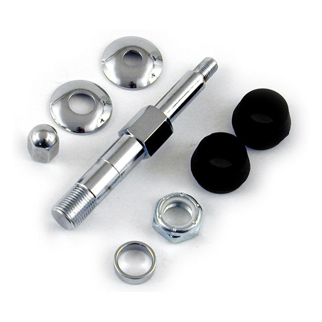 MCS Montering stötdämpare Krom Upper Shock Stud Kit for 1 shock. FL, FX 73-85 Customhoj