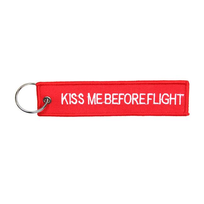 MCS Nyckelring Kiss Me Before Flight Nyckelring Röd Customhoj