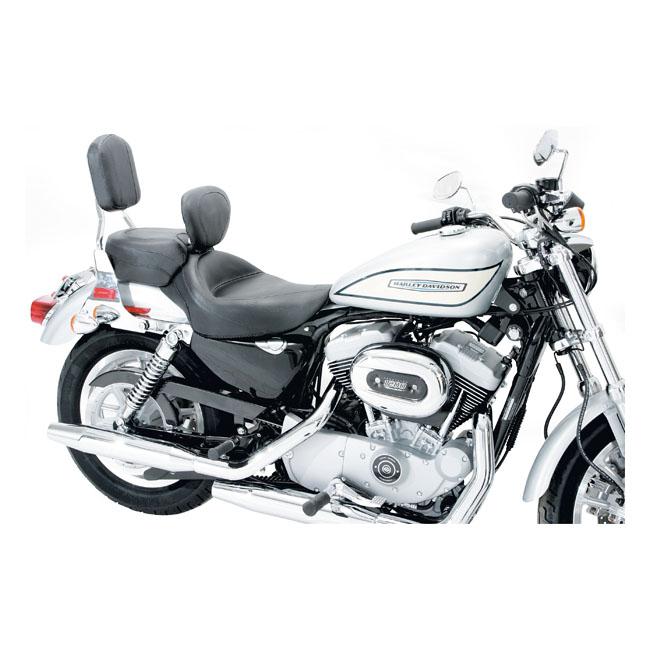 MUSTANG HD Sportster passagerarsadel Mustang Wide Touring Sänkt Passagerarsadel XL 04-21 Customhoj