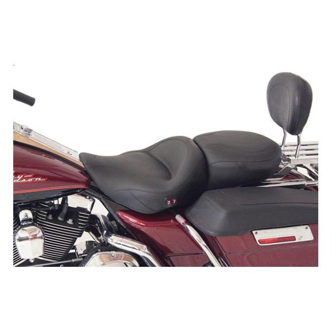 MUSTANG HD Touring/Trike sadlar Mustang Standard Touring Sadel Uppvärmd Flhr; Flhx Customhoj