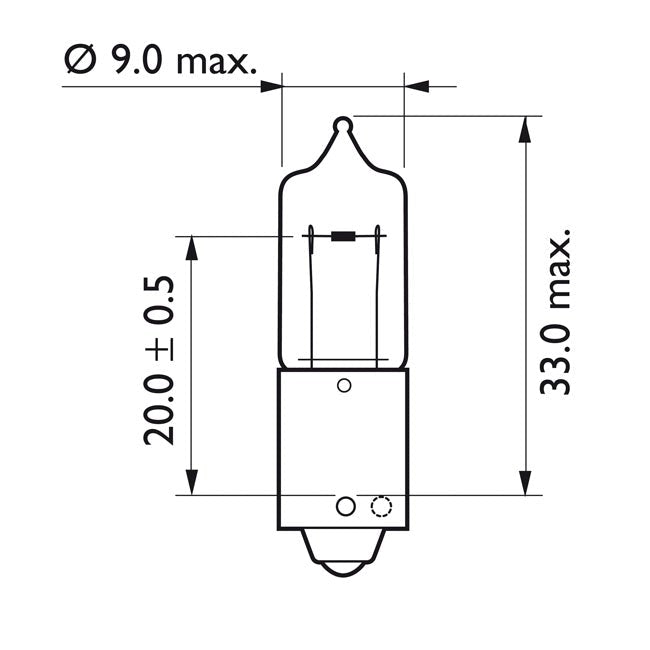 PHILIPS H6W Philips Lampa H6W Customhoj