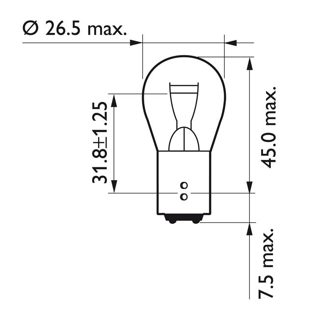 PHILIPS P21/5W Philips P21/4W Customhoj