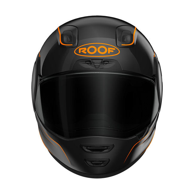 Roof Integralhjälm Roof RO200 Neon Hjälm Black/Orange Customhoj