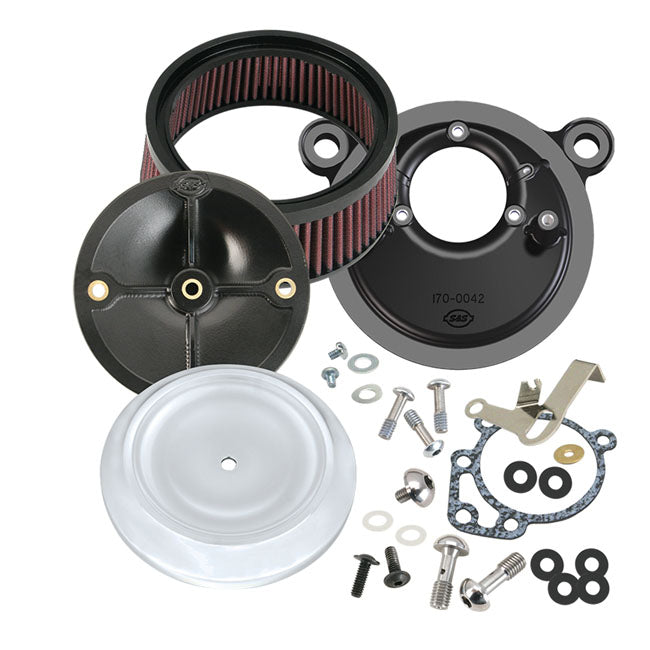 S&S Air Cleaner Harley 91-03 Sportster XL with S&S Super E/G carbs S&S Stealth Dished Bobber Teardrop Air Cleaner for Harley Customhoj