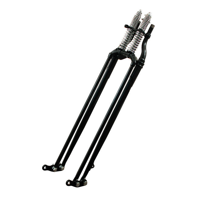 SAMWEL Komplett springer +2" over stock / Black / Chrome springs Samwel Springer Fork OEM Style Reproduction. UL, EL 36-E46. Inline. STD/+2"/+4". Flera färger Customhoj