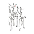 SAMWEL Springer reservdelar Upper Triple Clamp Softail Springer. FLSTS 97-09 Customhoj