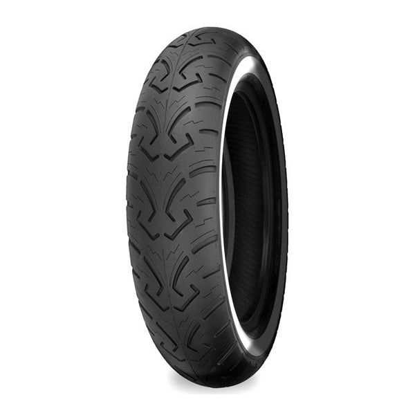 SHINKO TIRES Däck 16" MT90H16 74H TL White Wall Shinko 250 Bakdäck MC 16" Customhoj