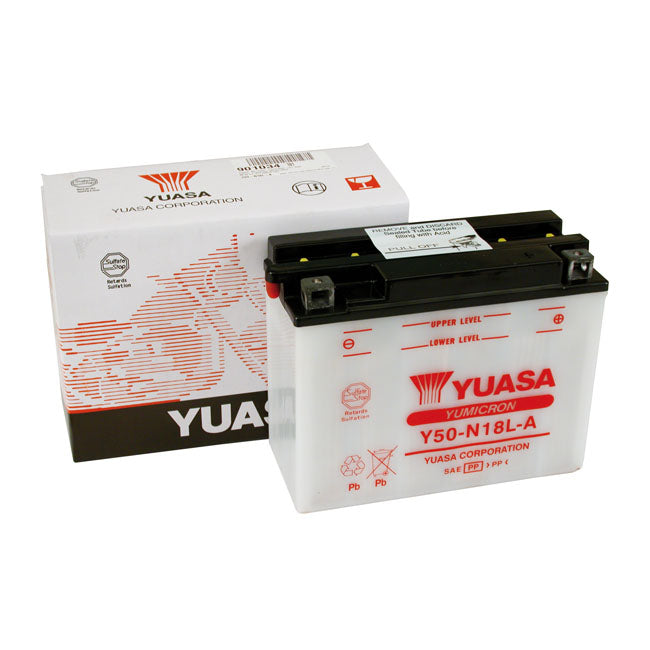 YUASA Batteri Bly Yuasa Yumicron 12V Blybatteri. 20Ah Customhoj